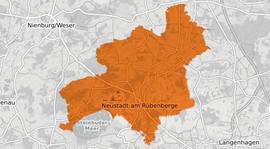 Mietspiegelkarte Neustadt am R&uuml;benberge